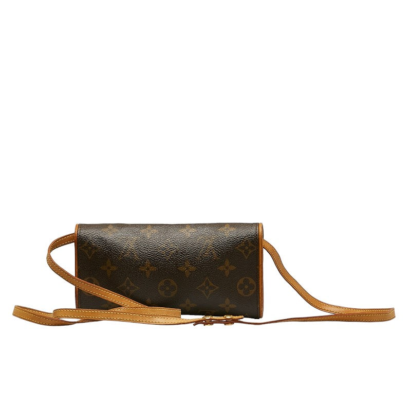 Louis Vuitton Monogram  Twin PM Shoulder Bag M51854 Brown PVC Leather  Louis Vuitton