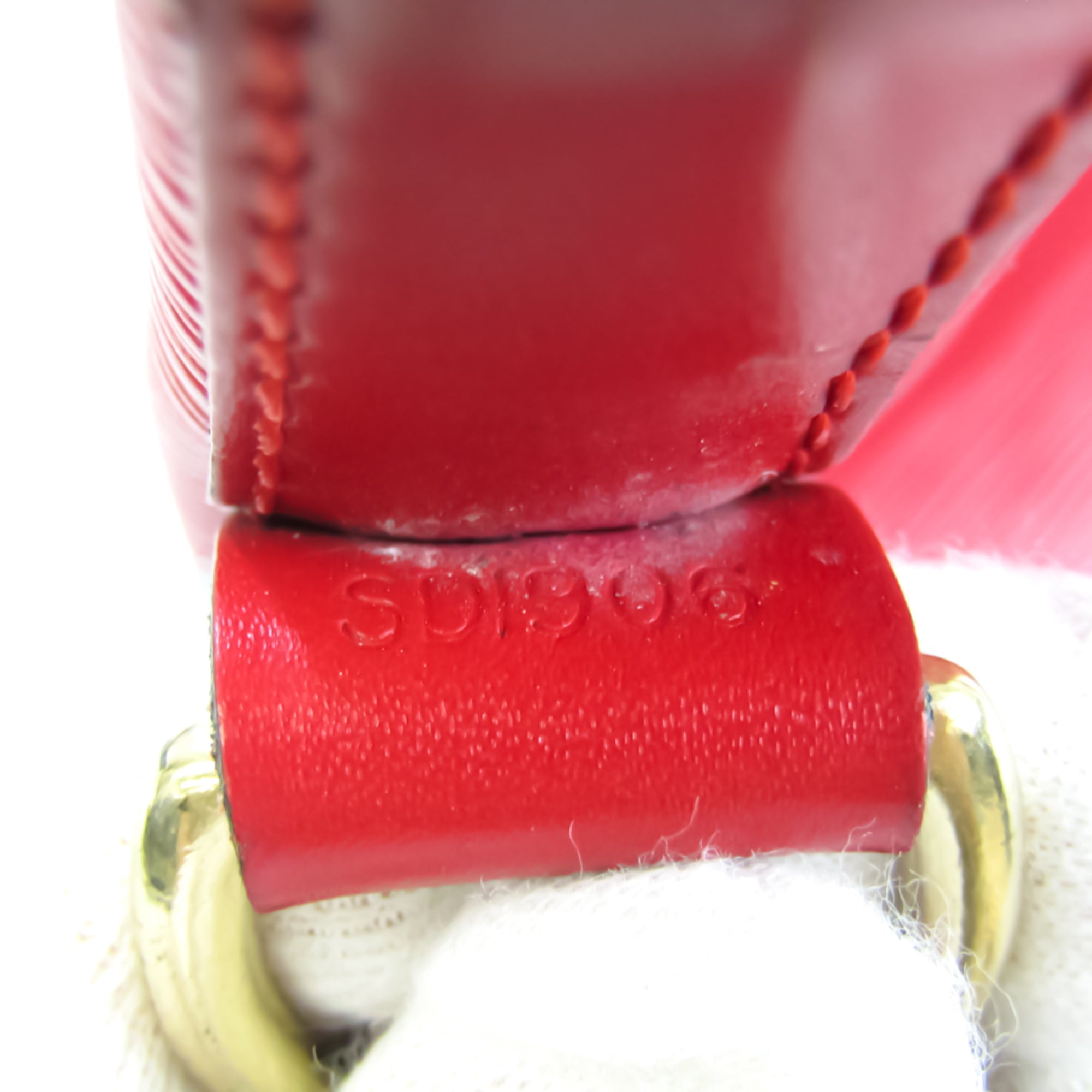 Louis Vuitton Red Leather Petit Noe shoulder bag