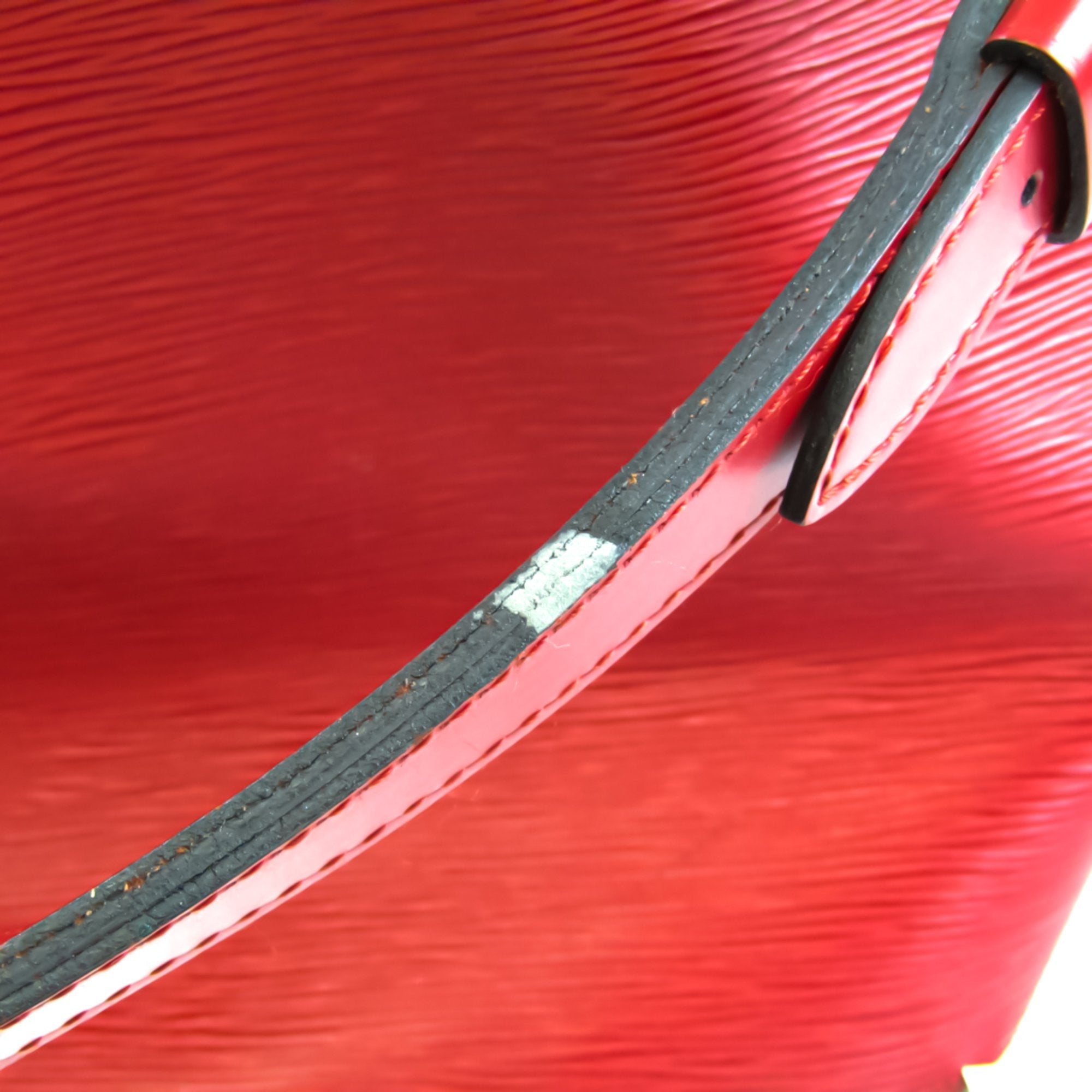 Louis Vuitton Red Leather Petit Noe shoulder bag