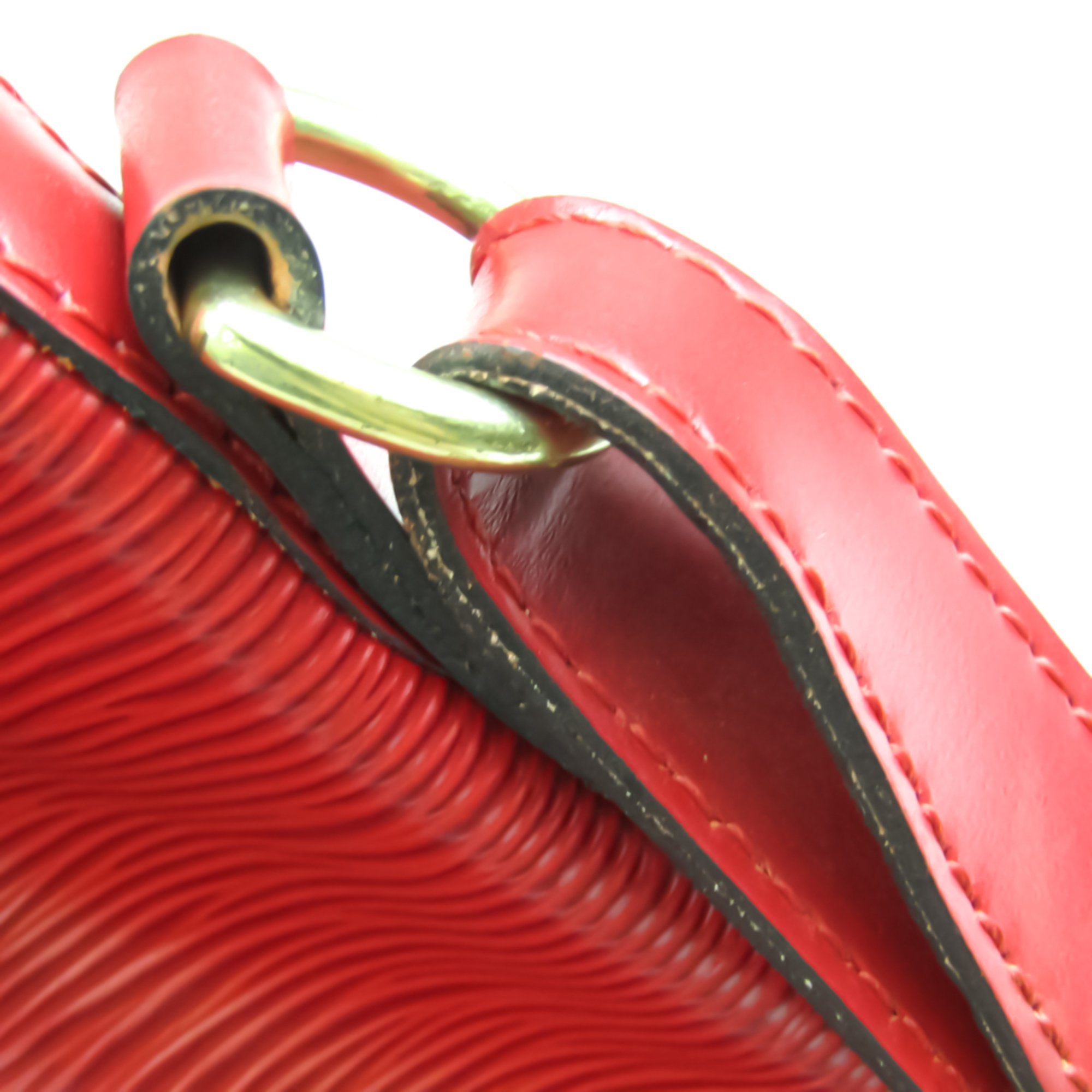 Louis Vuitton Red Leather Petit Noe shoulder bag