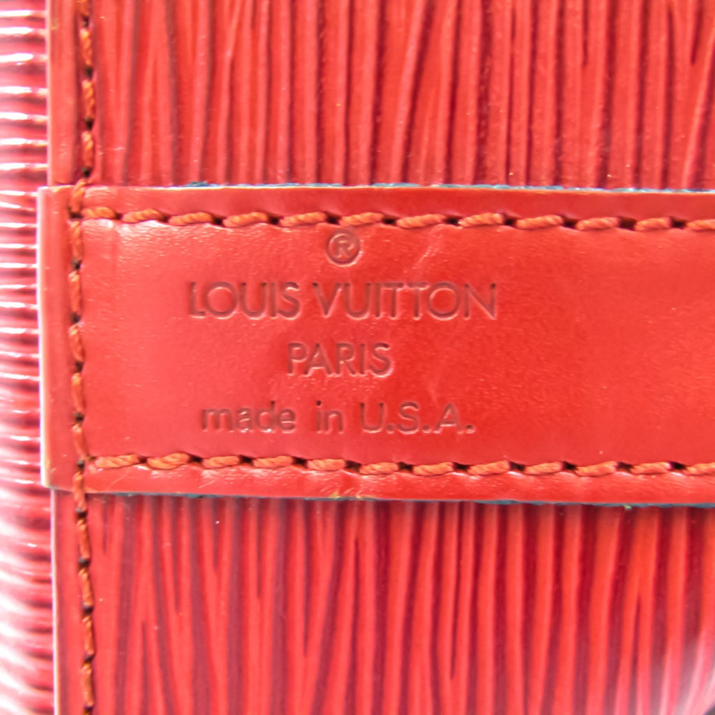 Louis Vuitton Red Leather Petit Noe shoulder bag