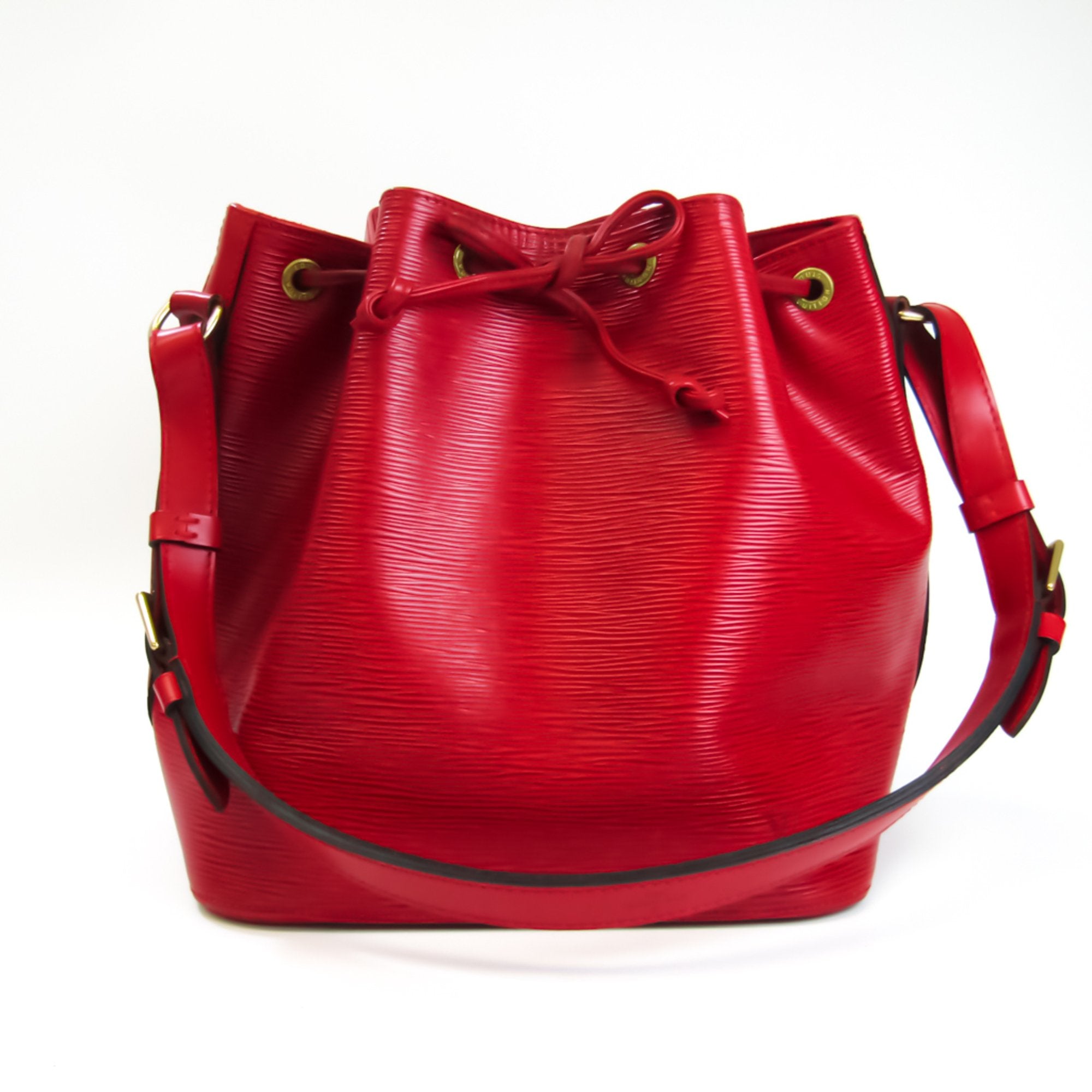 Louis Vuitton Red Leather Petit Noe shoulder bag