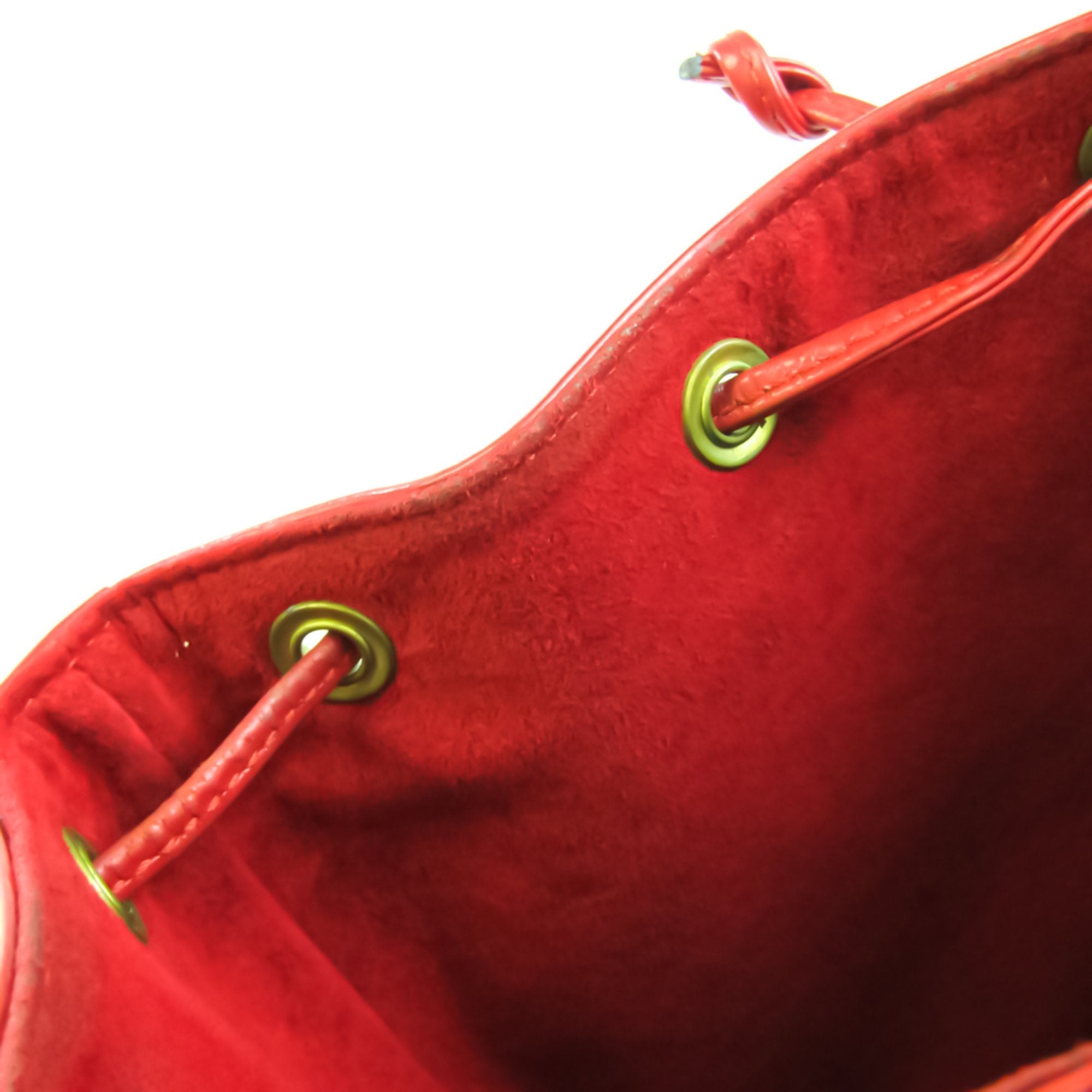 Louis Vuitton Red Leather Petit Noe shoulder bag