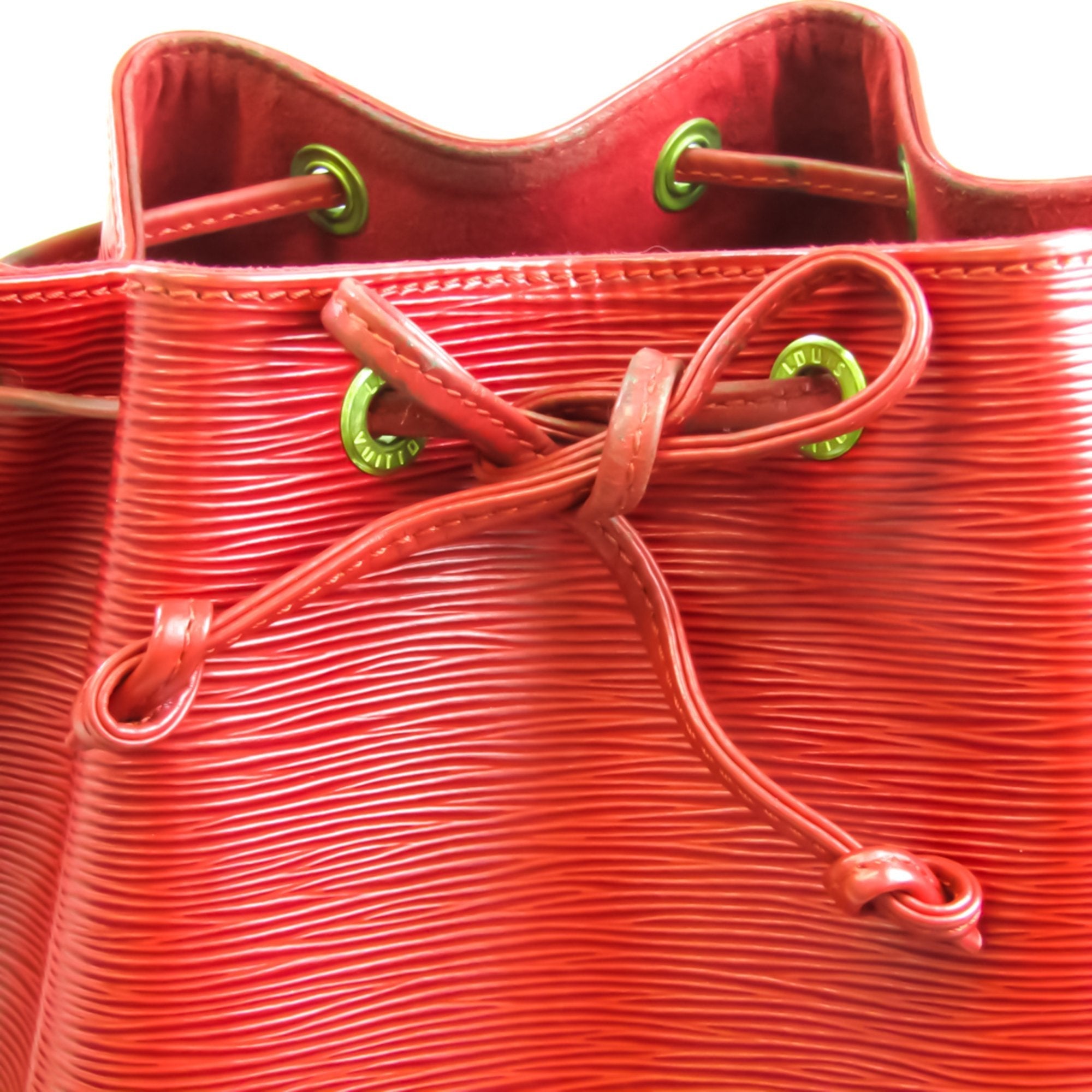 Louis Vuitton Red Leather Petit Noe shoulder bag