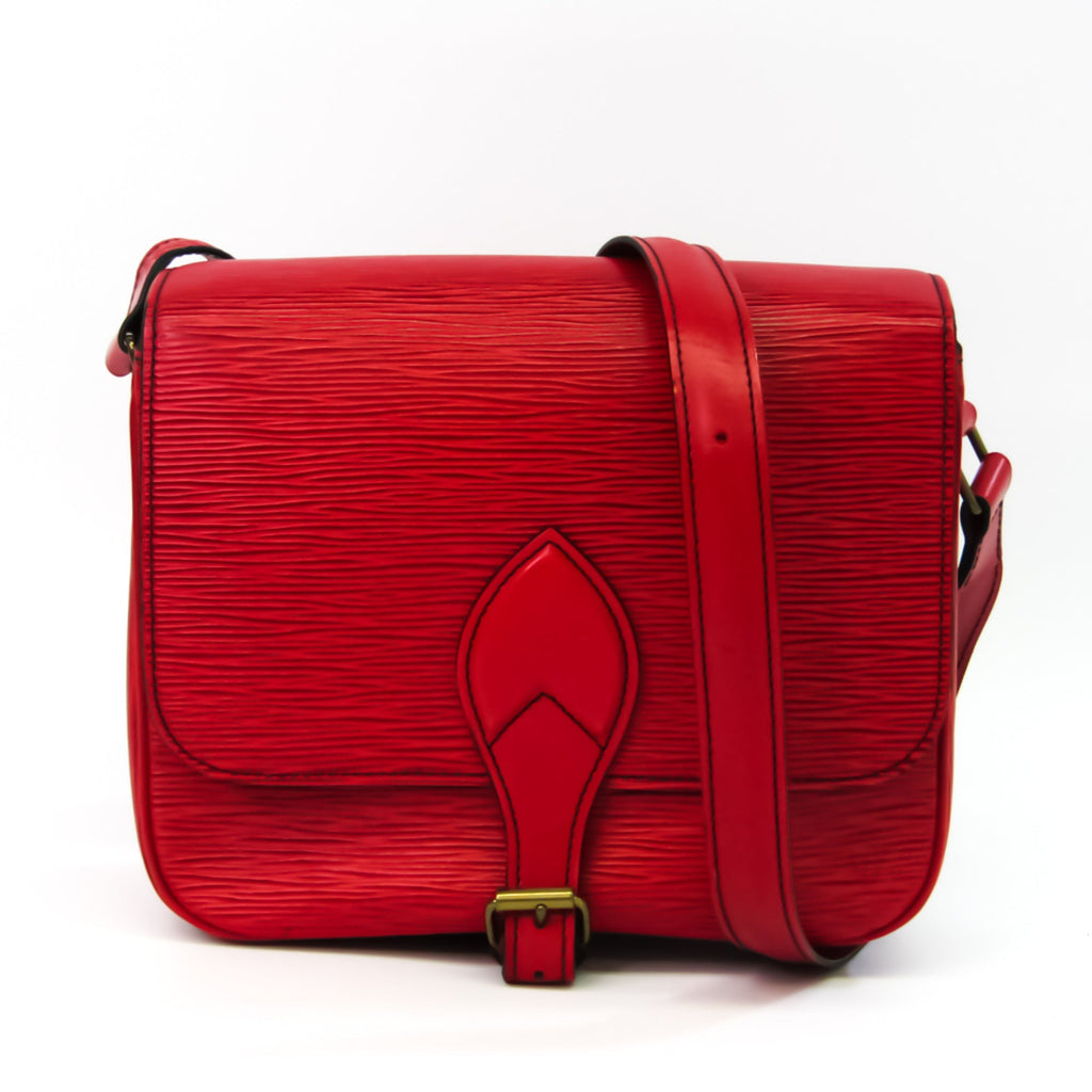 Louis Vuitton Red Leather Cartouchiere shopper bag