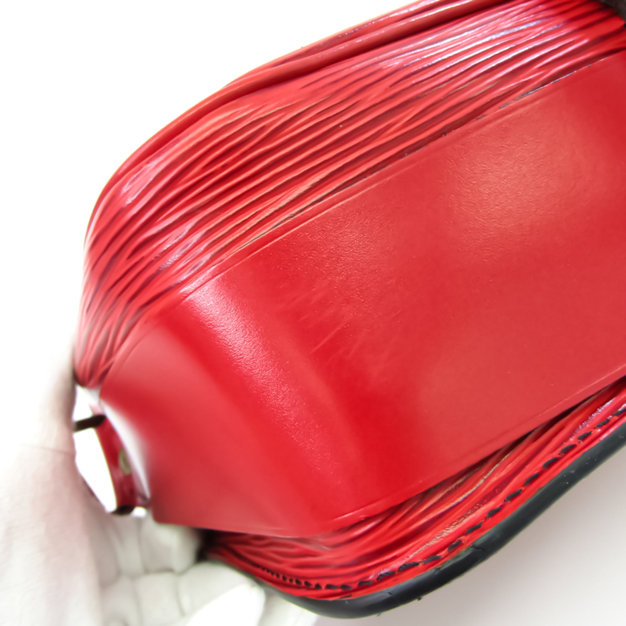 Louis Vuitton Red Leather Cartouchiere shopper bag