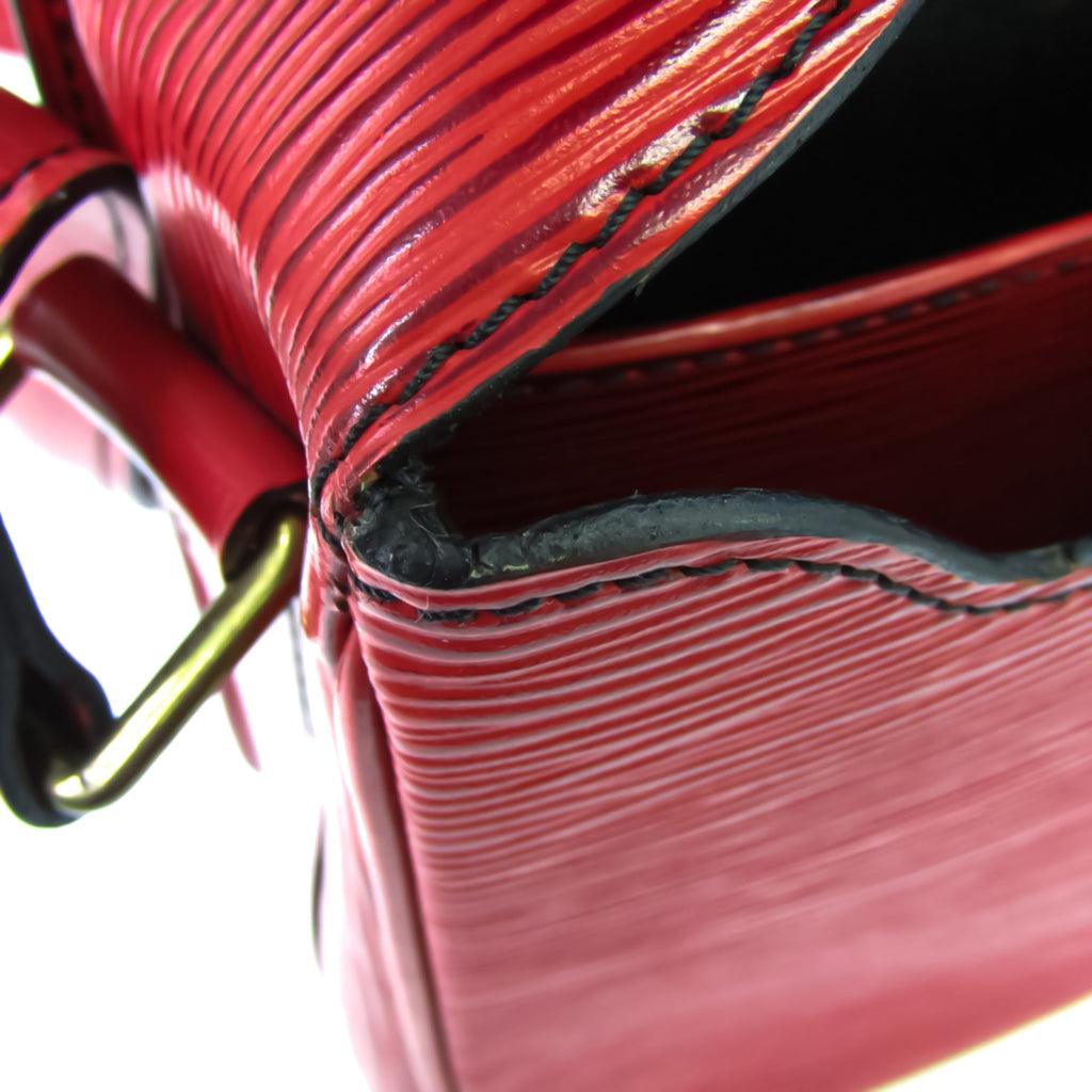 Louis Vuitton Red Leather Cartouchiere shopper bag