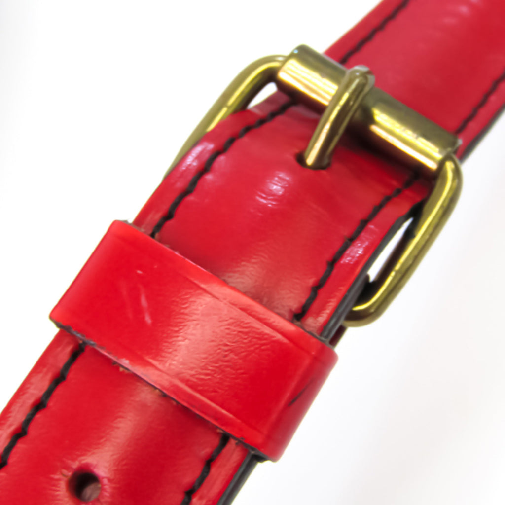Louis Vuitton Red Leather Cartouchiere shopper bag