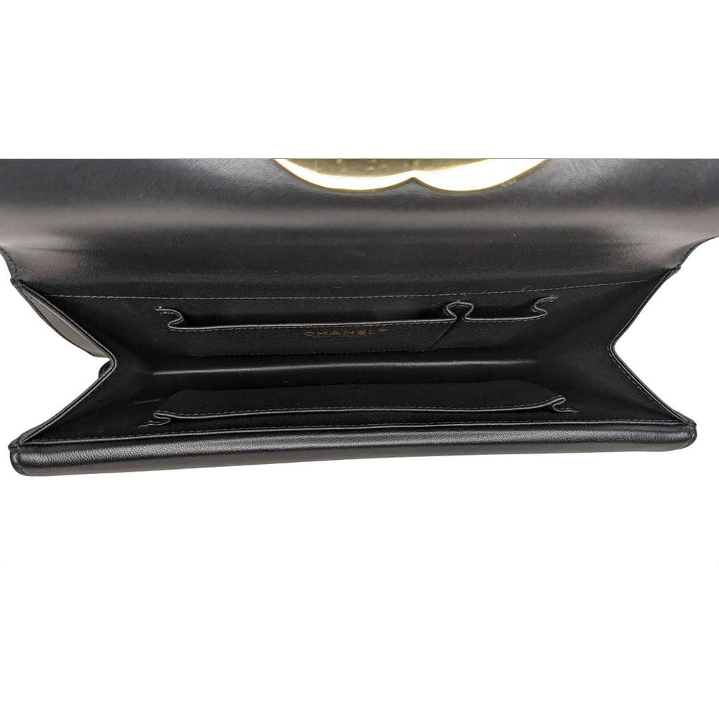 Chanel Black Lambskin Ancient Egypt Inspired Clutch