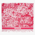 Christian Dior Toil De Jouy Towel Raspberry