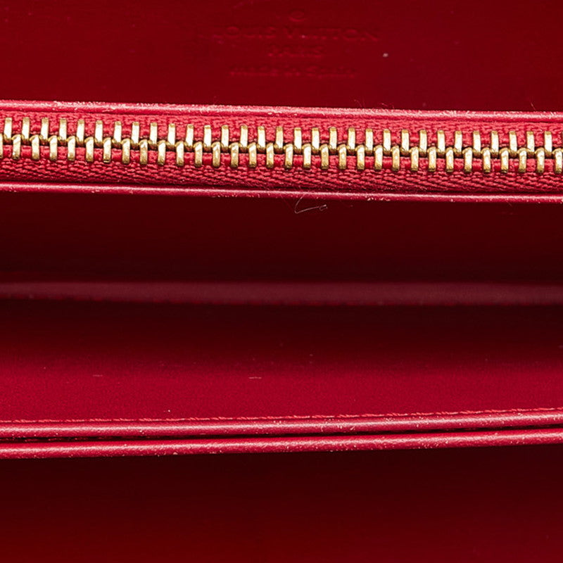 Louis Vuitton Sweet Monograms Verney Zippy Wallet Roundfashner Long Wallet M90123 Rose Andy Red Patent Leather  Louis Vuitton