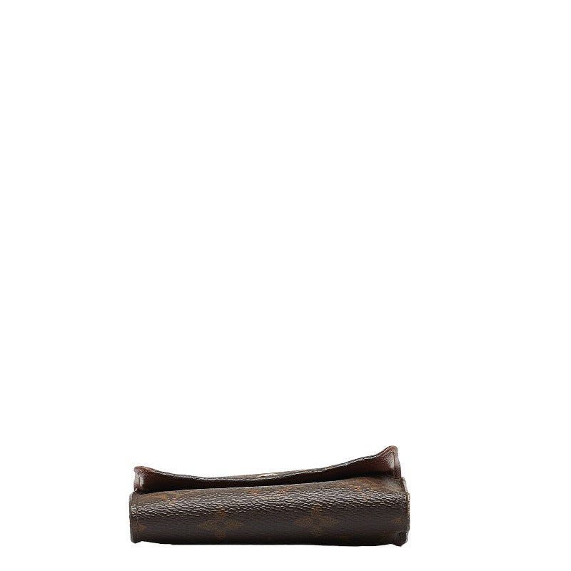 Louis Vuitton Monogram M60402 Three Folded Wallet PVC Brown