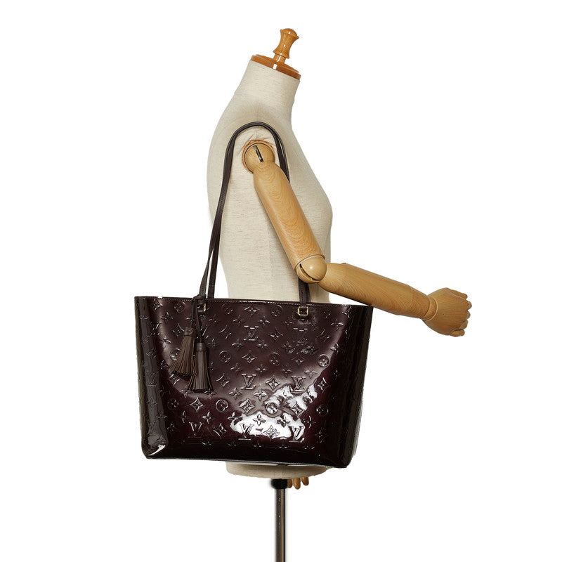 Louis Vuitton Monogram Verney Long Beach MM Tortoise Bag M90475 Amarant Pearl Patent Leather  Louis Vuitton