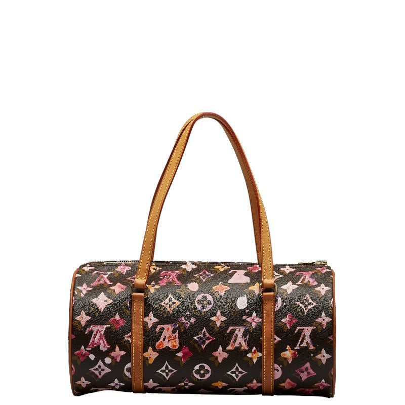 Louis Vuitton Monogram Water Colour Papillon 30 Shoulder Bag M95753 Brown Pink PVC Leather  Louis Vuitton