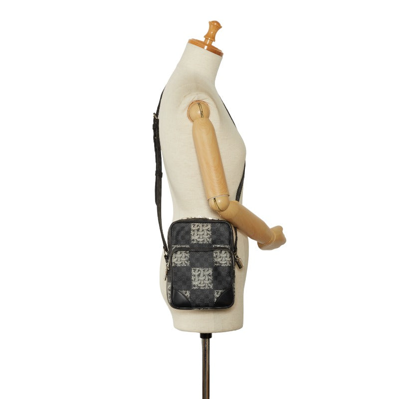 Louis Vuitton Louis Vuitton Damiègrafit N48239 Shoulder Bag PVC/Leather Black