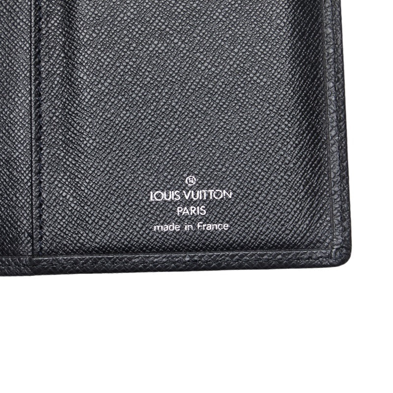 Louis Vuitton Tiger Portcourt Credy Long Wallet M31002 Old Black Leather Men LOUIS VUITTON