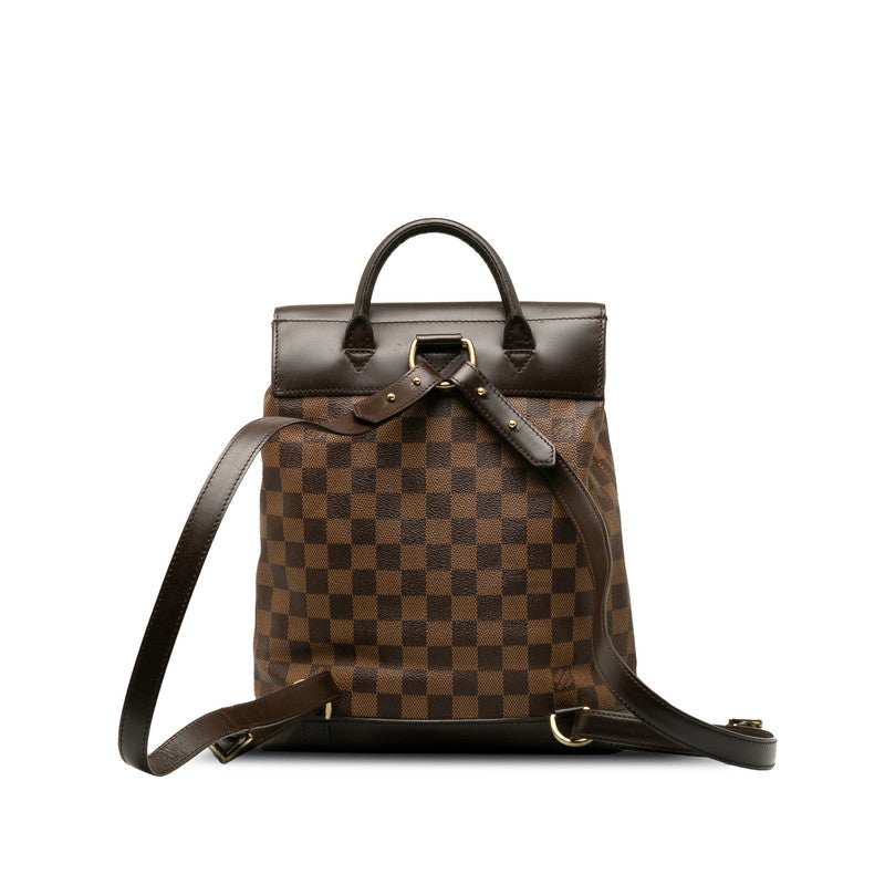 Louis Vuitton Louis Vuitton Damière N51132  Daypack PVC/Leather Brown