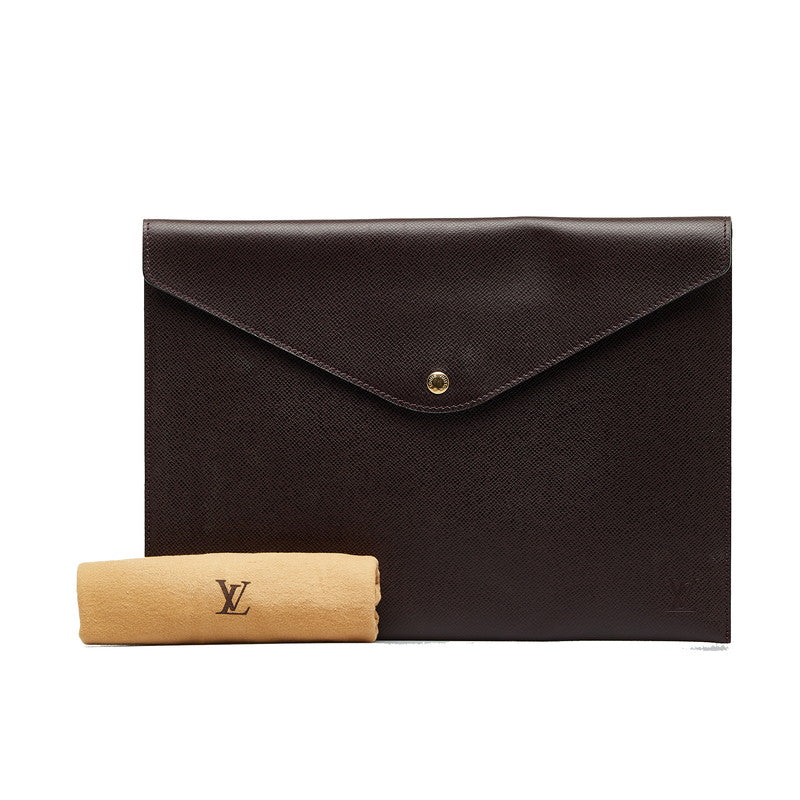 Louis Vuitton Tiger Documentary Case  M99087 Acai Berry Leather  Louis Vuitton
