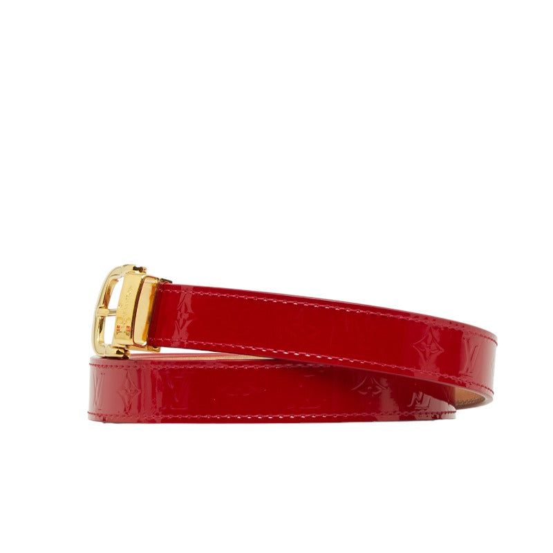 Louis Vuitton Sanctuary Belt in Monogram Vernis Pompadour Red M6980U