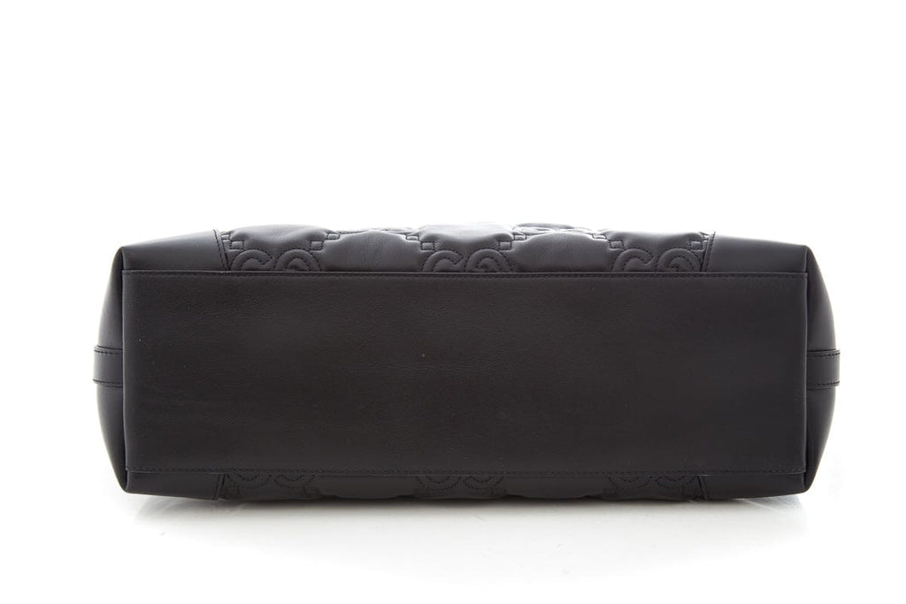 Gucci Black Puff Leather Tote