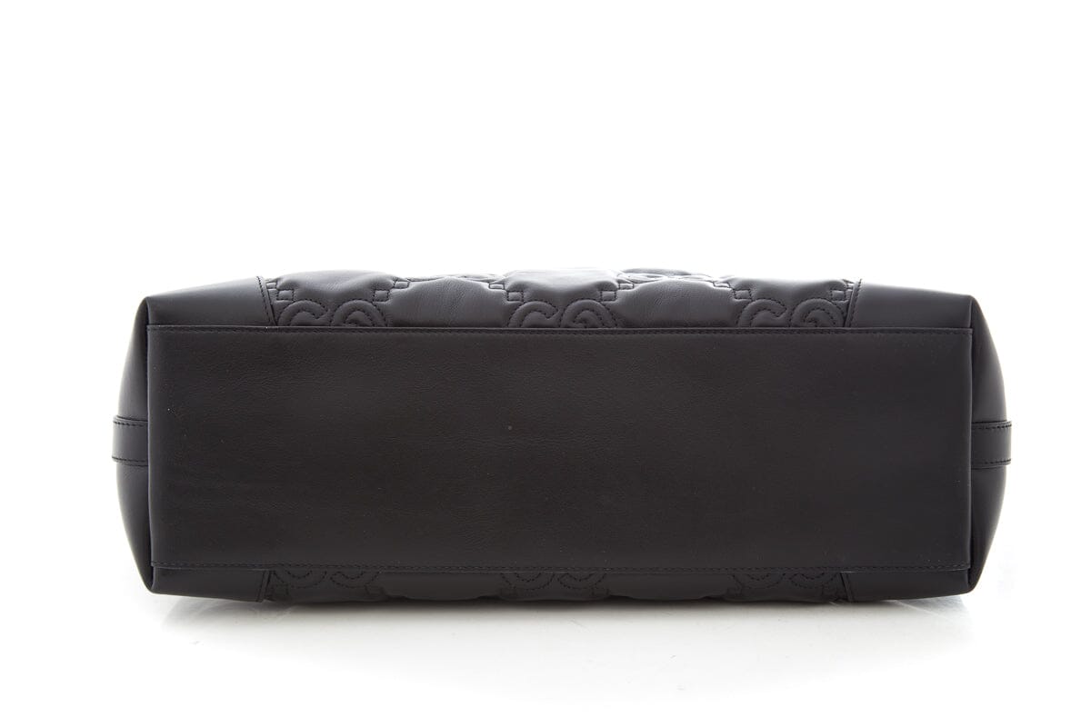 Gucci Black Puff Leather Tote