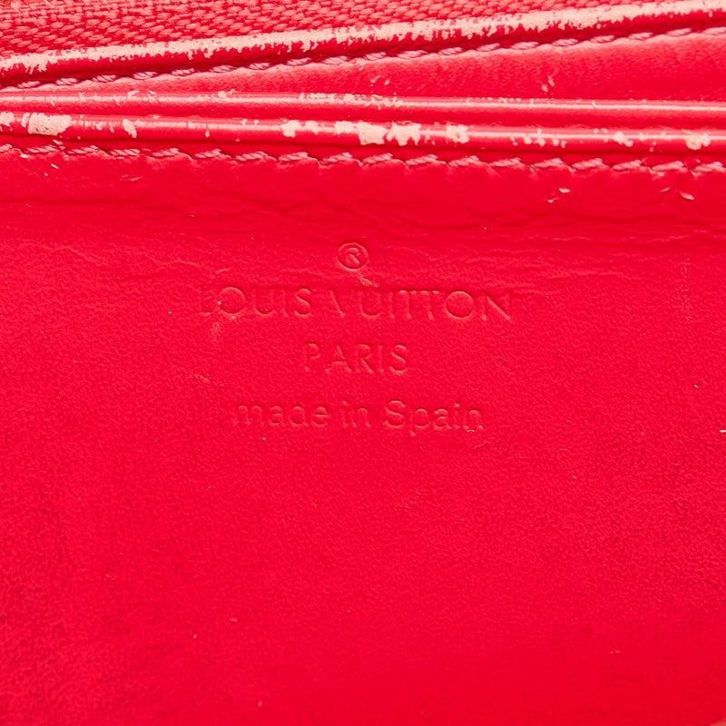 Louis Vuitton Monograms Verney Zippie Wallet Long Wallet M93058 Hot Pink Patent Leather  Louis Vuitton