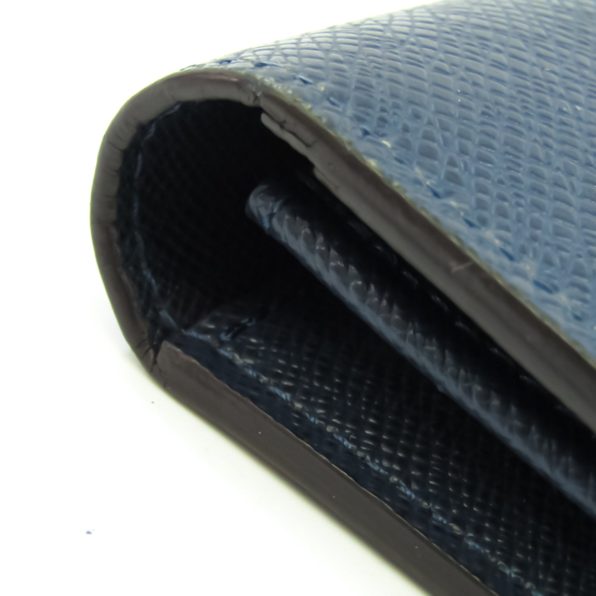 Louis Vuitton Navy Leather Portefeuille Brazza wallet accessories