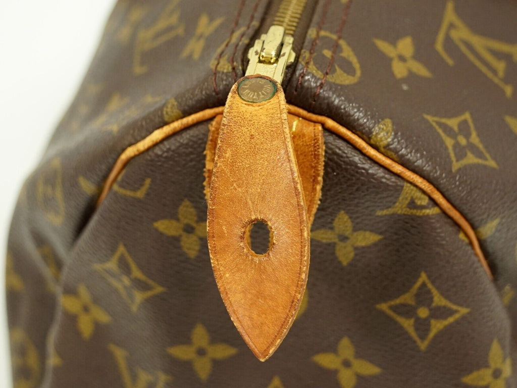 Louis Vuitton Brown Canvas Speedy 35 handbag bag