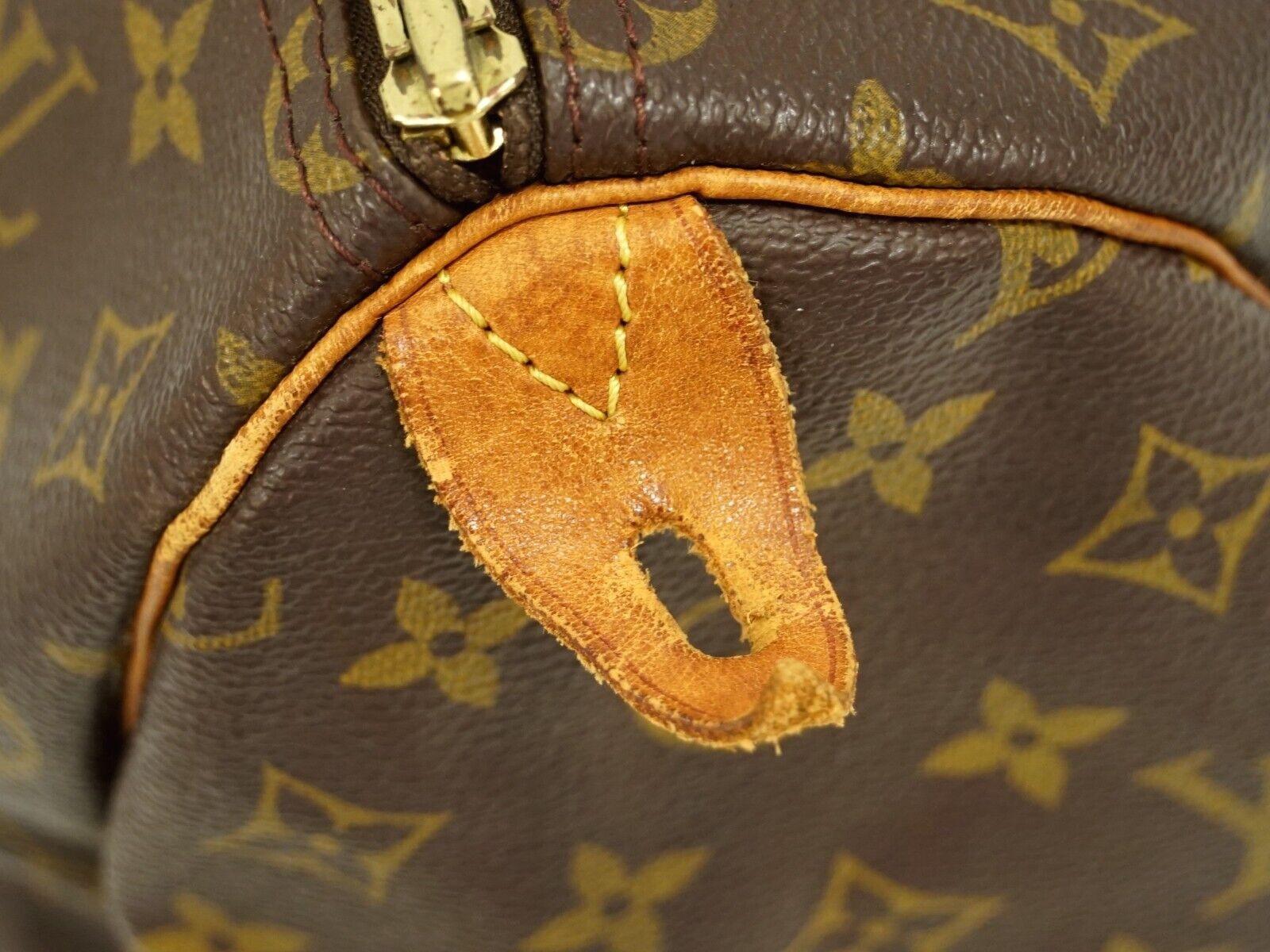 Louis Vuitton Brown Canvas Speedy 35 handbag bag
