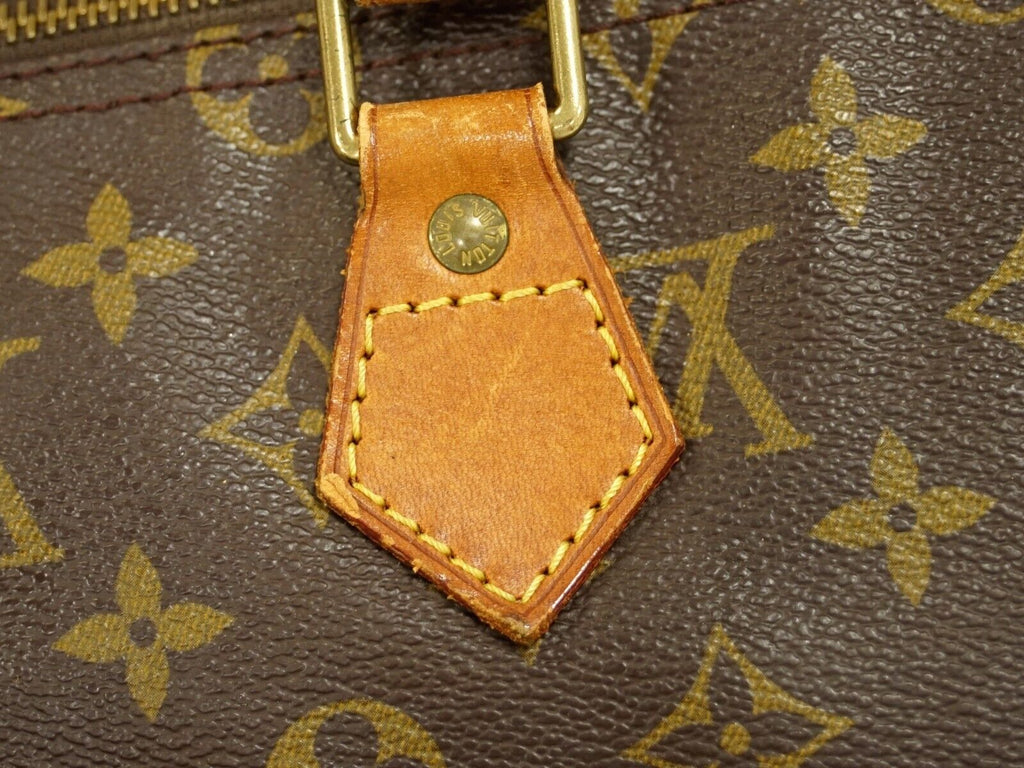 Louis Vuitton Brown Canvas Speedy 35 handbag bag