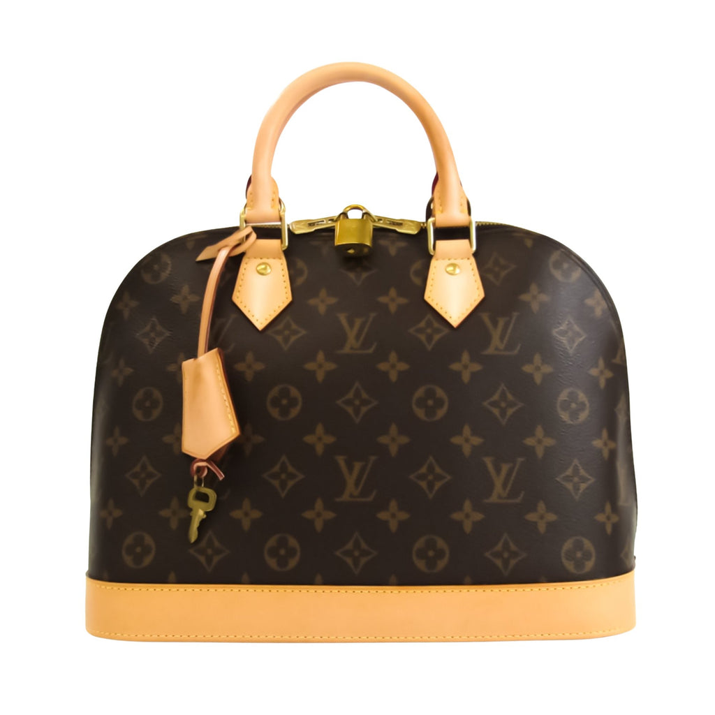Louis Vuitton Brown Canvas Alma handbag bag