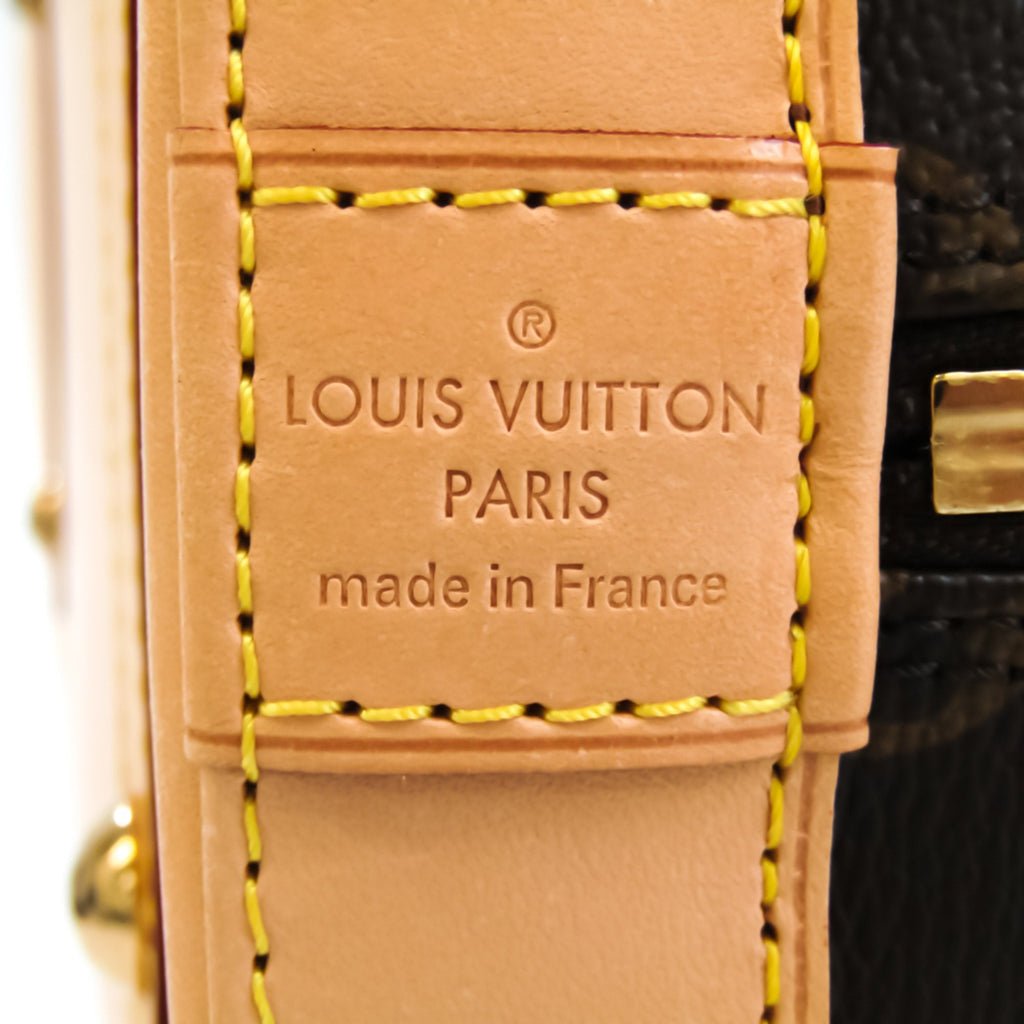 Louis Vuitton Brown Canvas Alma handbag bag