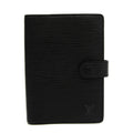 Louis Vuitton Black Leather COUVERTURE AGENDA FONCTIONNEL PM wallet accessories