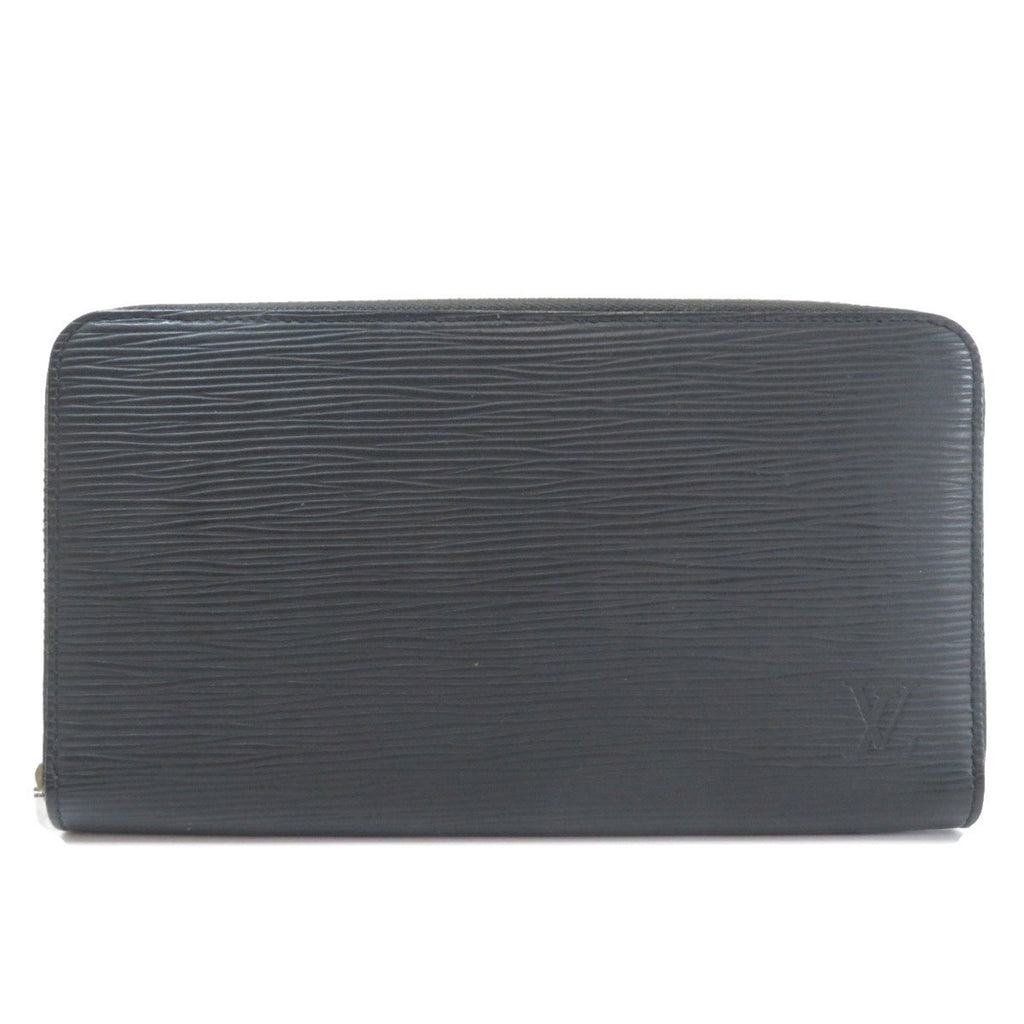 Louis Vuitton Black Leather Zippy organizer wallet accessories