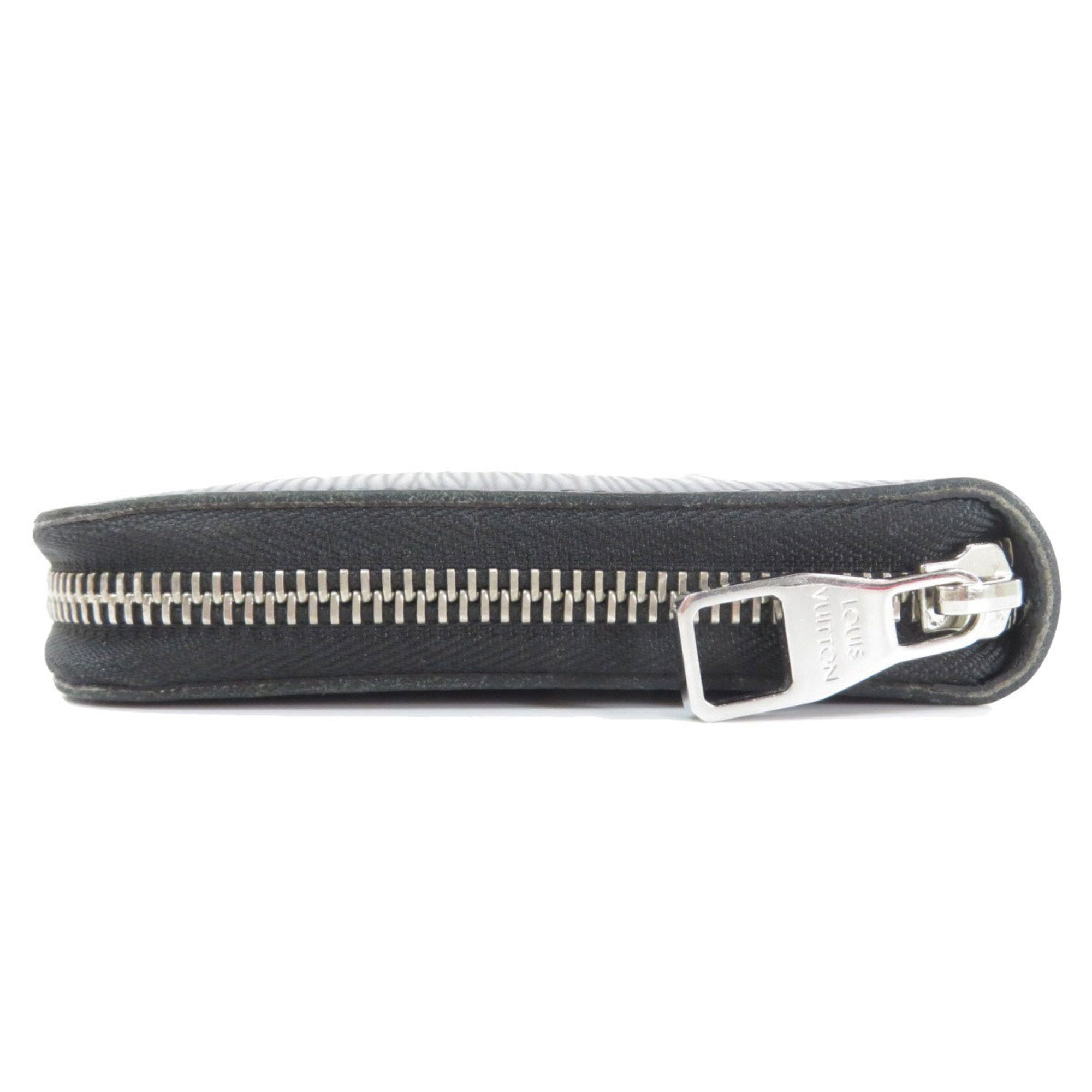 Louis Vuitton Black Leather Zippy organizer wallet accessories