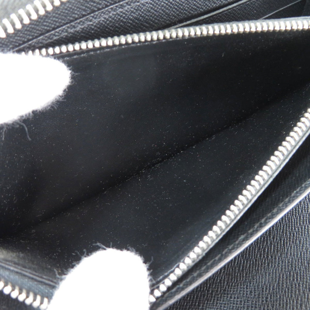 Louis Vuitton Black Leather Zippy organizer wallet accessories