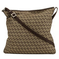 Fendi Brown Leather Zucchino Shoulder Bag (4089006)