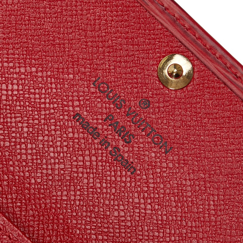 Louis Vuitton Epic Multicle 4 Keycase Keeper M6382E Castilian Red Leather  Louis Vuitton