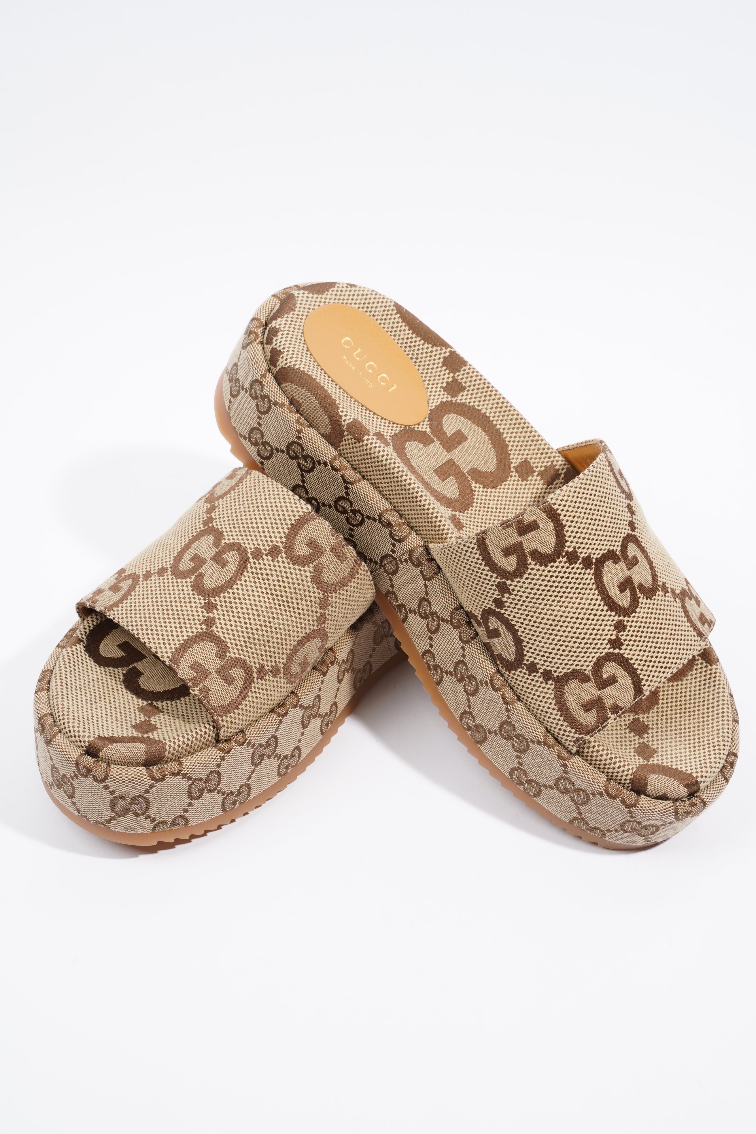 Gucci Platform Sandal Supreme Canvas EU 39 UK 6