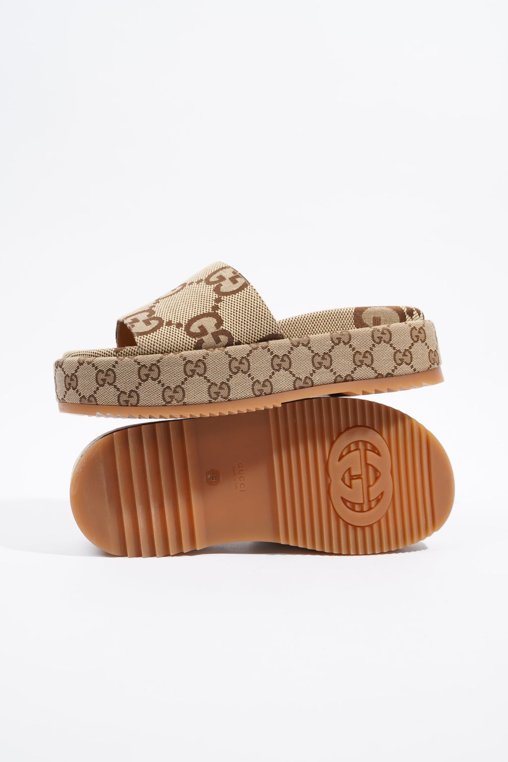 Gucci Platform Sandal Supreme Canvas EU 39 UK 6