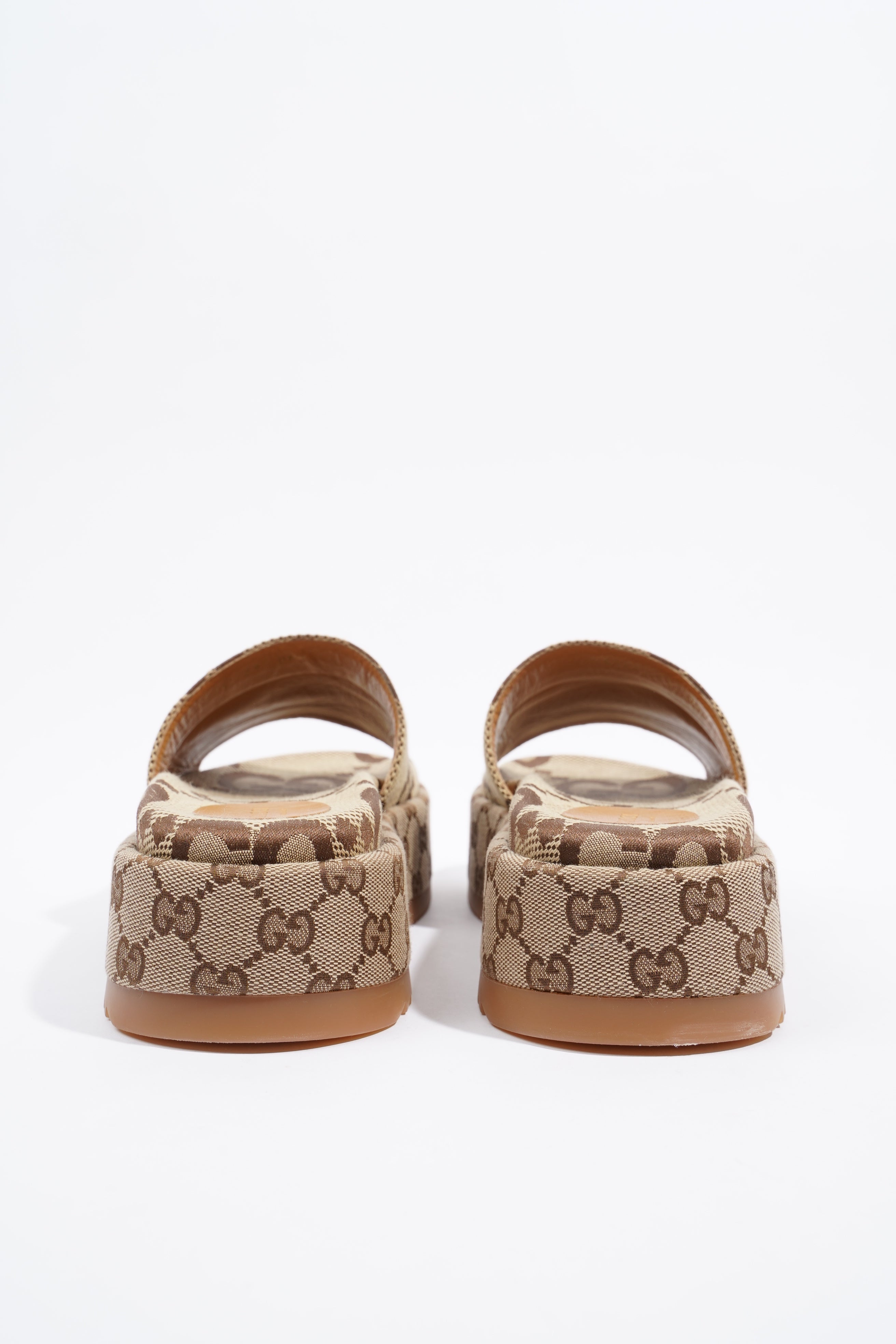 Gucci Platform Sandal Supreme Canvas EU 39 UK 6