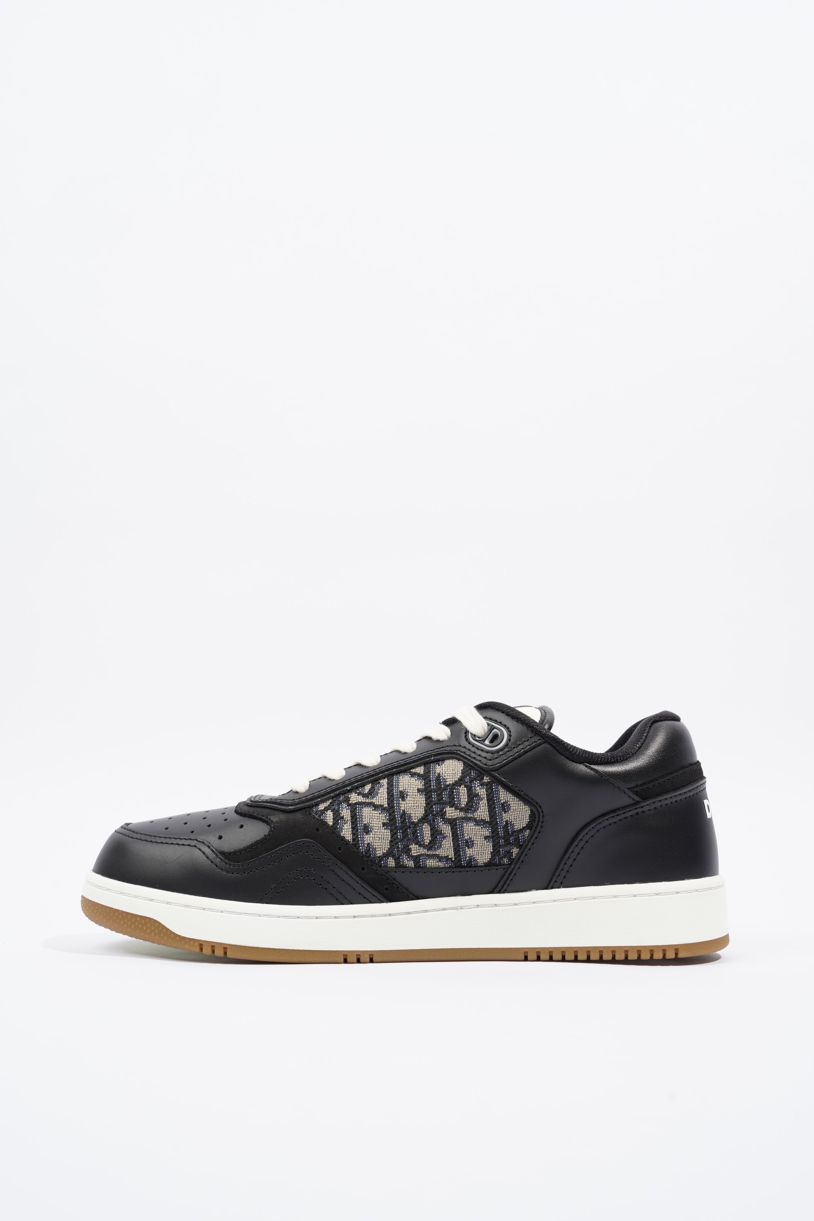 Christian Dior B27 Low-top Black / White / Navy Oblique Leather EU 41 UK 7