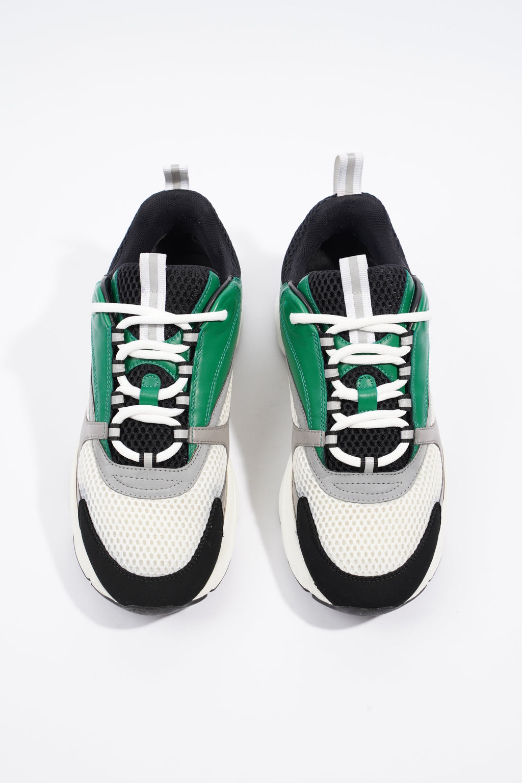 Christian Dior B22 White / Black / Green Mesh EU 41 UK 7
