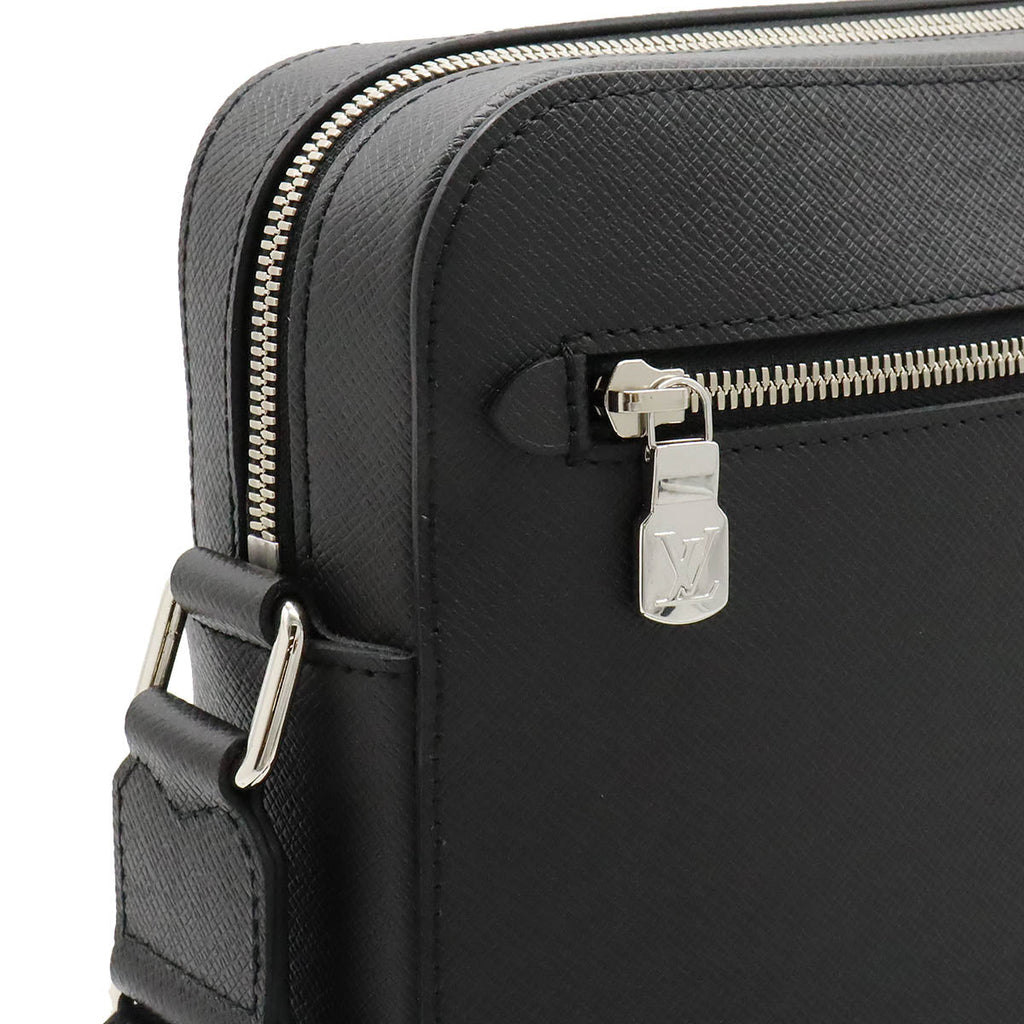 Louis Vuitton Louis Vuitton Tiger Anton Messenger MM Shoulder Bag Leather Old Black M33429