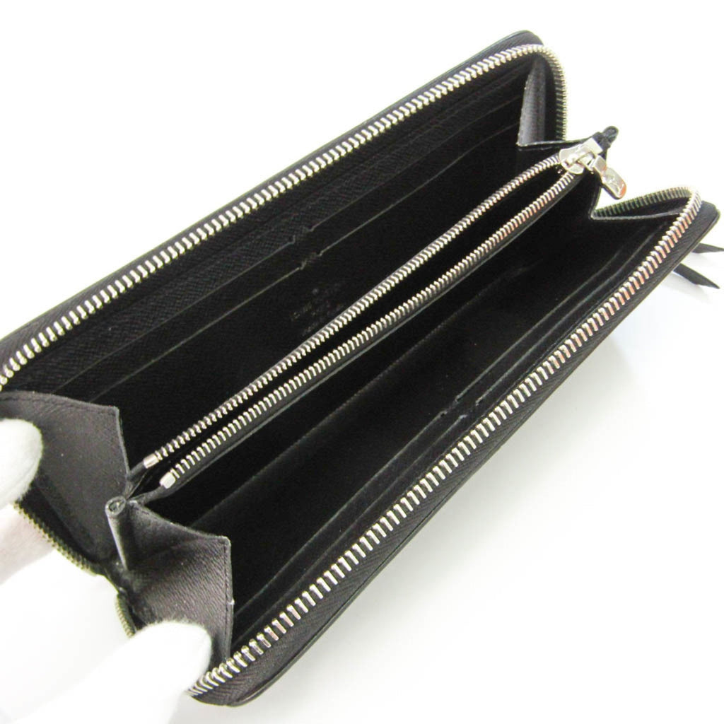 Louis Vuitton Black Leather Portefeuille Clemence wallet accessories