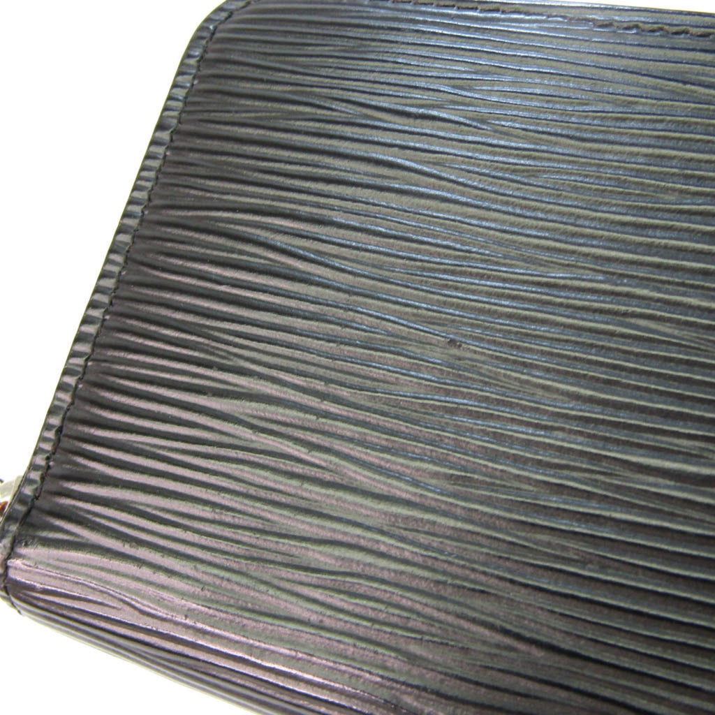 Louis Vuitton Black Leather Portefeuille Clemence wallet accessories