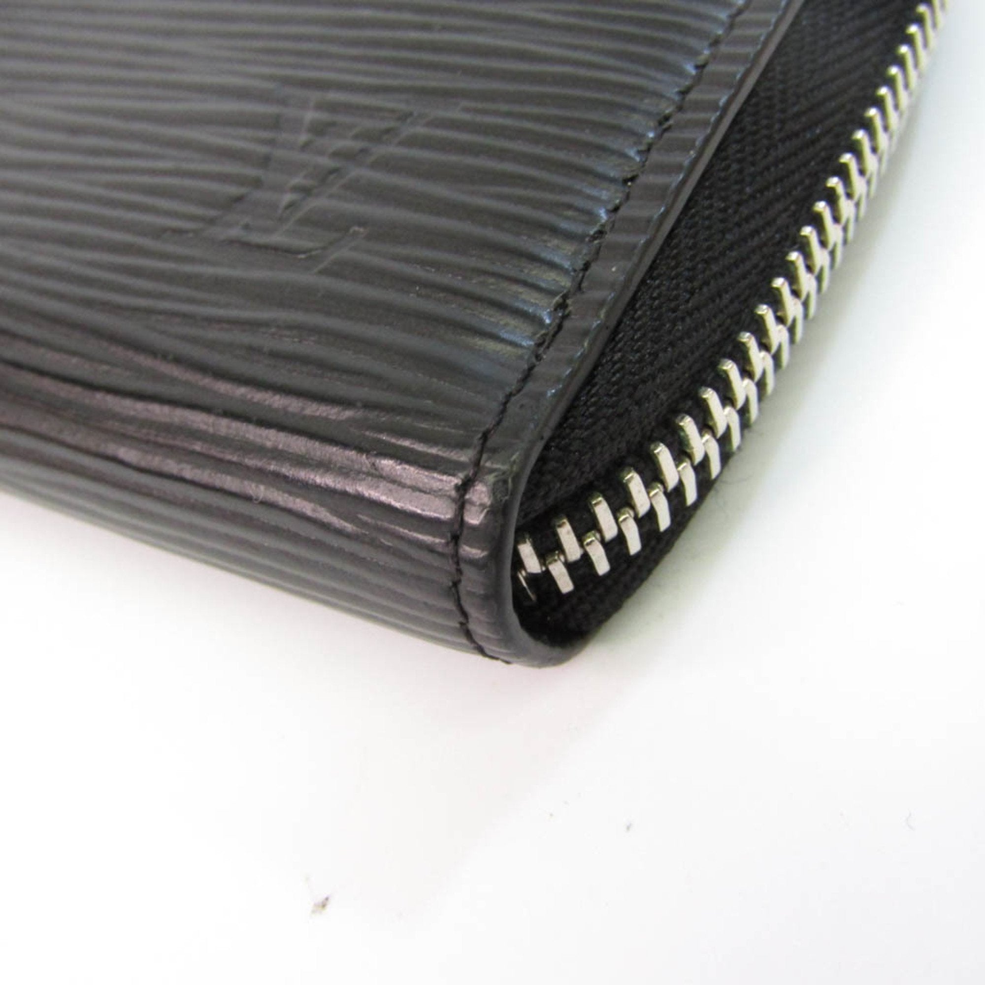 Louis Vuitton Black Leather Portefeuille Clemence wallet accessories