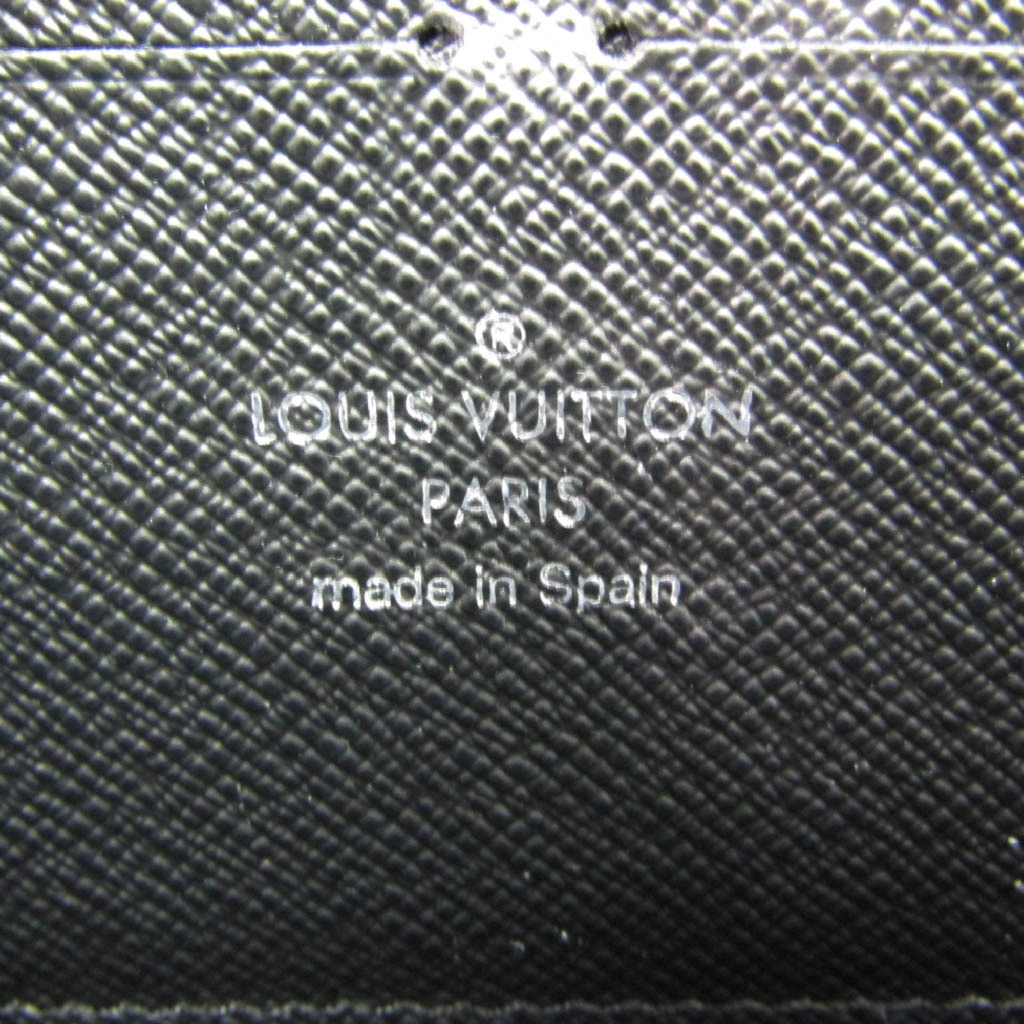 Louis Vuitton Black Leather Portefeuille Clemence wallet accessories