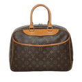 Louis Vuitton Brown Canvas Deauville handbag bag