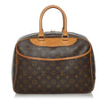 Louis Vuitton Brown Canvas Deauville handbag bag